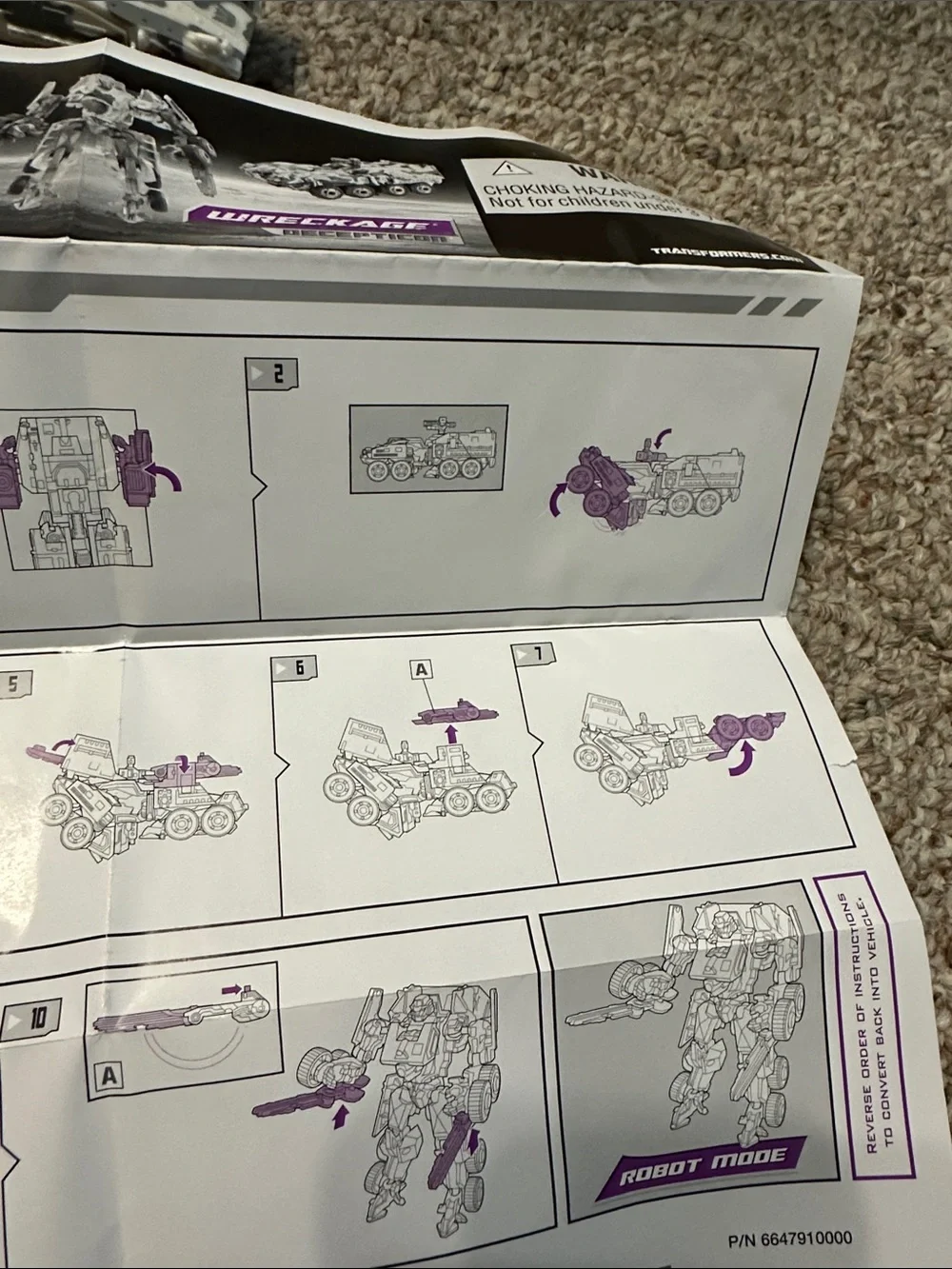 Hasbro decepticon wreckage